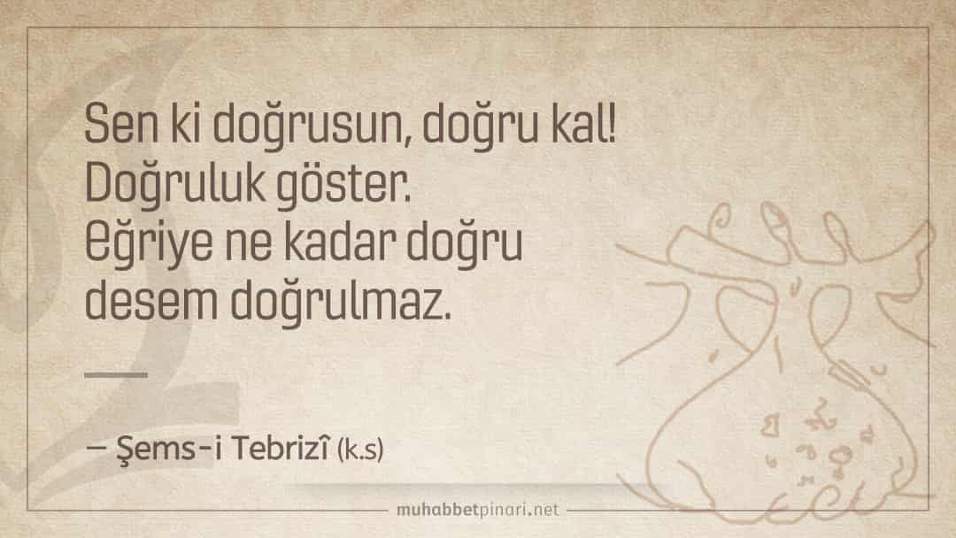 Resimli Şems-i Tebrizî Sözleri